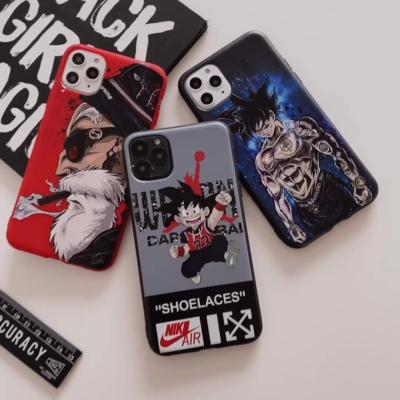 China 7 Dragon Ball Luxury brand mobile phone tpu anime waterproof phone case for iPhone 11 12 pro Max high quality case TPU cellphone case for sale