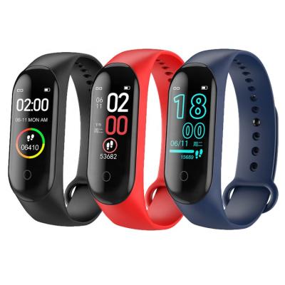 China Smart Touch Screen M3 M4 Band Blood Pressure Heart Rate Monitoring Reloj Sports Smartwatch Running Wristband For Mobile Phones for sale