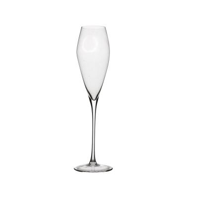 China Champagne Flutes Glass Cups Crystal Transparent Champagne Flute Handmade Event Manager Party Wine Toasting for sale