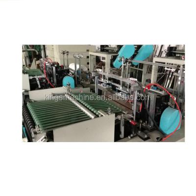 China Garment Shops PVC PE Application Plastic Bag Making Machine For Arc Shape (JINSHI Brand) for sale