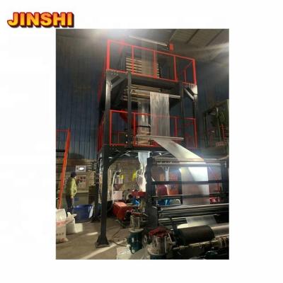 China Good Quality High Speed ​​PLA Cornstarch HDPE PBAT LDPE Film PE Shrink Plastic Biodegradable ABA Three Layer Film Blowing Machine for sale