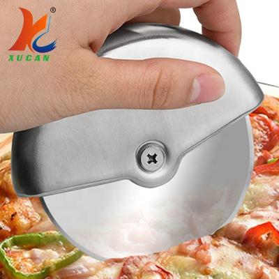 China Sustainable High Quality Steel Single Wheel Ecofriendly304Stainless Tool Pizza Cutter Pizza Baking Cutter for sale