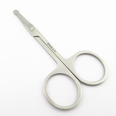 China Small Stainless Steel Nose Hair Scissors Right Handed Makeup Scissors Professional for sale