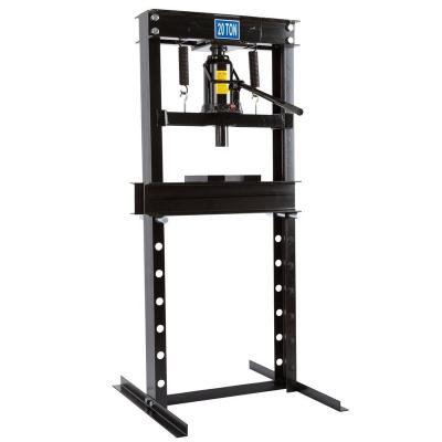 China Hot Sale 20T Garage Black Hydraulic Shop Press With Bottle Jack for sale