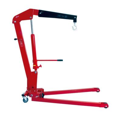 China Other Red Heavy Duty 1 Ton Folding Hydraulic Engine Crane Repair Tools For Sale for sale