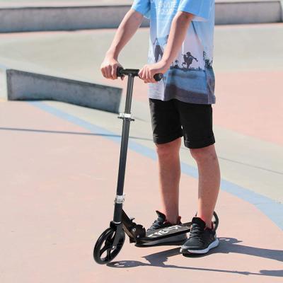 China Hot Selling Cheap PU Two 200mm Big Wheel Folding Adult Kick Scooter From Chinese Manufacturer for sale