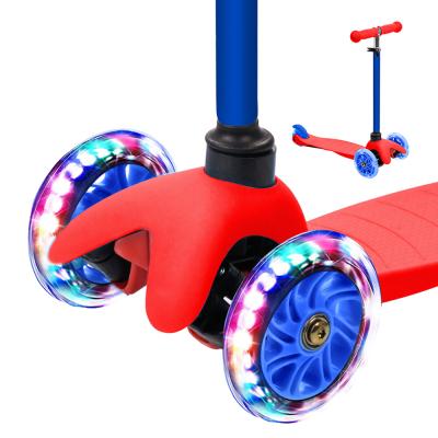 China Child 3 PU Wheel Height Adjustable Kids Kick Scooters Customized Original Child Gouache PP Material OEM Factory for sale