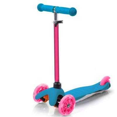 China Child 3 PU Wheel Height Adjustable Kids Kick Scooters Customized Original Child Gouache PP Material OEM Factory for sale