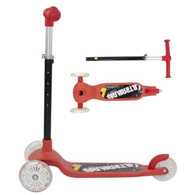 China Handlebar Height Adjustable New Arrival Kick Scooter PVC Lighting Big Wheel Sale Kids Scooter Promotion In September for sale