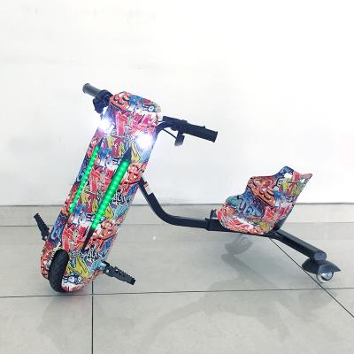 China Iron+Rubber+PU+PP 350w 36v 4.0ah Scooter Panel 3 Wheel Electric Drift Scooter for sale