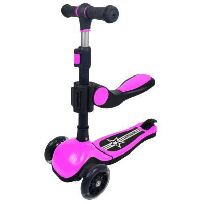 China Kids Child Scooter 3 Wheel Bottom Foldable Kids MOQ Kick Scooter With Light for sale