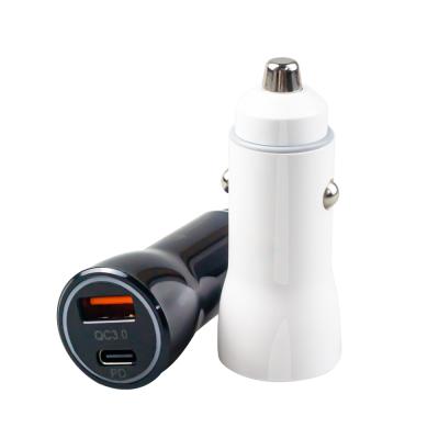 China PD 38w Car Charger QC 3.0 Fast Charging Usb Fast Charging Dual Port Type C Fast Car Charger Usb C Car Charger For Mobile Phone for sale