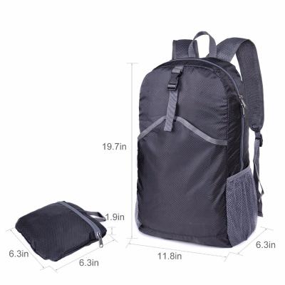 China Travel Packable Waterproof Durable Lightweight Backpack For Outdoor Camping Folding Rucksack for sale