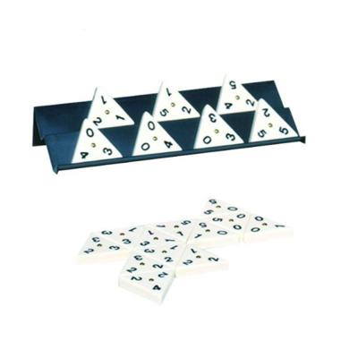 China Triangle With Nail High Quality Triomino Sets With Numbers Domino Set for sale