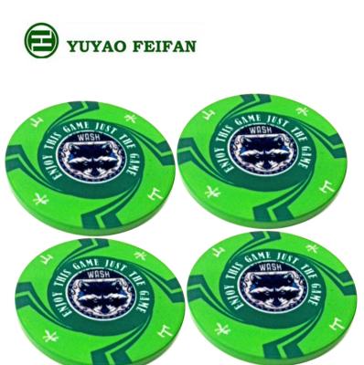 China wholesale poker pattern lucky style 10 g Composit ceramic poker chips,ceramic poker chips for sale