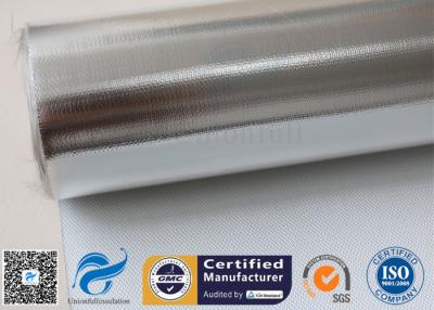 China De zilver Met een laag bedekte van de het Aluminiumfolie van de Stoffen430g 0.43MM Keperstof Isolatie van de de Glasvezelpijp Te koop