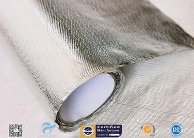 China Bespritzen Sie silbernes hitzebeständiges Gewebe/Aluminiumfolie-Fiberglas-Zusammensetzungs-Gewebe mit einem Schlauch zu verkaufen