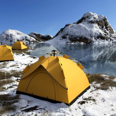 China Automatic Spring Type Waterpoof Camping Tent 2-4 People Outdoor Quick Open Sunscreen Camping Tent for sale