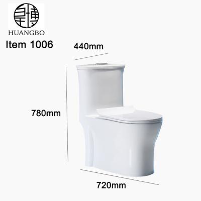 China China Ceramic Bathroom Double-flush One-piece Toilet Bowl Sanitary Ware Point 1006 for sale