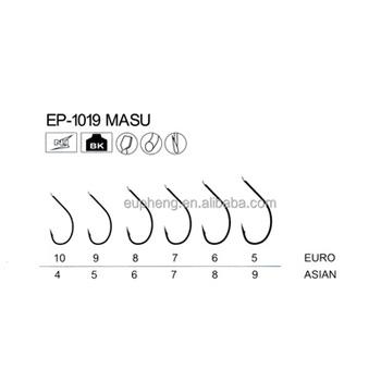 China Competitive price high carbon steel and high quality sport fishing hook EP-1019 MASU for sale