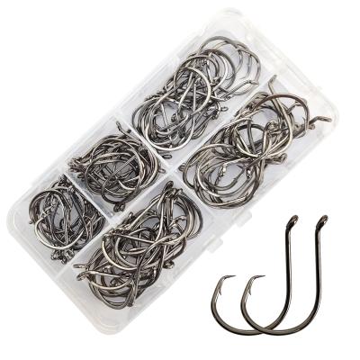 China EP-7385 High Carbon Steel High Carbon Steel Sports Circle HooksFishing Circle HooksFishing #1/0~#12/0 E10 Octopus Fishhooks for sale