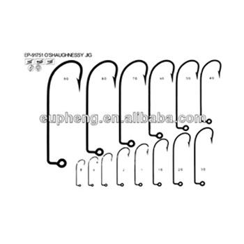 China High carbon jig and steel worm fishing hook-91751 worm hook 9/0-8# (Asian code) for sale