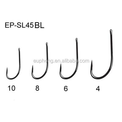 China PE SL45BL High Carbon Steel Barbless Hook for sale