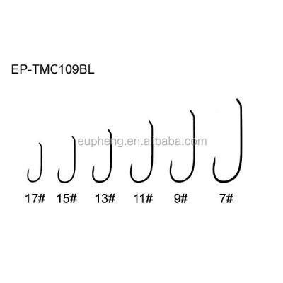 China Wet High Carbon Steel Dry Fly, Nymph Fly Tying Hook PE Barbless Hook TMC109BL for sale