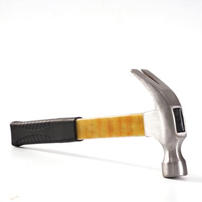 China Claw hammer factory direct sales shock fiberglass handle multifunctional anti-electric claw hammer for sale