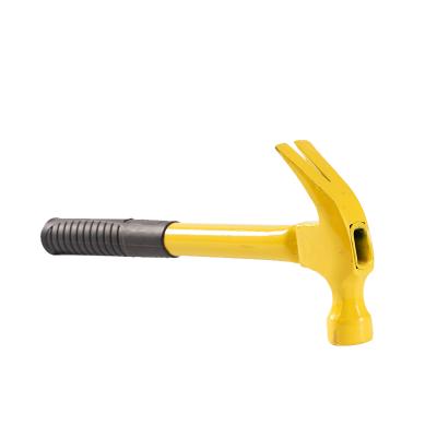 China Claw Hammer Factory Direct Sale Steel Pipe High Quality Non-Slip Handle Top With Magnet Claw Hammer for sale