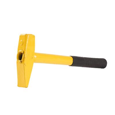 China Household Woodworking Mechanical Hammer Yellow Mechanic's Hammer Erector Handle Pipe Fitter Hammer Iron Hammer One Piece Durable Carbon Steel for sale