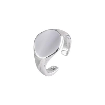 China Wholesale Hot Selling CLASSIC Ring Trendy Smooth Open Ring Wavy Joint Ring Korean Double Ring Jewelry For Men for sale