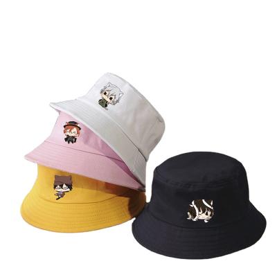 China Fashion Wholesale Hot Selling Custom Logo Print Cotton Multi Color Fisherman Hat Basin Bucket Hat for sale