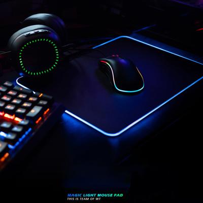 China Wholesale Factory Customs Lead Water Resistance The RGB Luminous Mouse Pad Mousepad Gaming Rubber Mouse Pads for sale