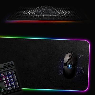 China High Quality Wholesale Customs Lead Water Resistance The RGB Luminous Mouse Pad Rubber Gaming Mouse Pads for sale