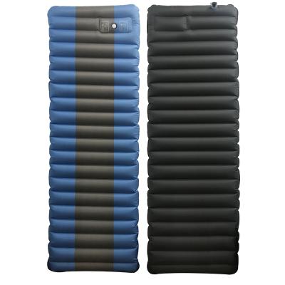 China Ultralight Waterproof PVC Sleep Pad Ultralight Camping With Built-in Foot Pump Easy To Inflate for sale