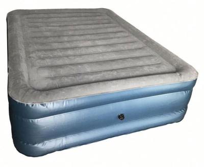 China Queen Comfort Foldable Plush Elevated Inflatable Air Bed As Camping for sale