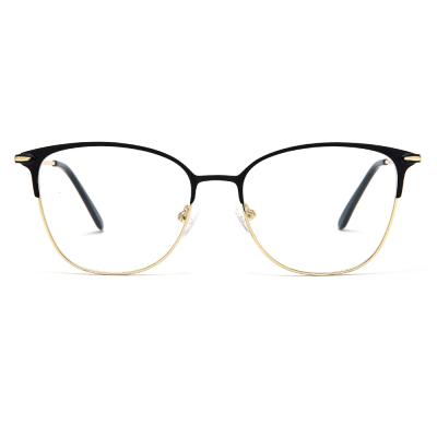 China Wenzhou Everfly Metal Optical Frames Optical Frames Vintage Armazones Optiek Spectacles Eyewear Optical Frames Square Fashionable Square Eyewear Frames Fancy Metal Eyewear for sale