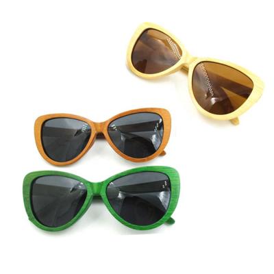 China Wholesale Custom Fashion Sunglasses Wooden Bamboo Sunglasses for sale