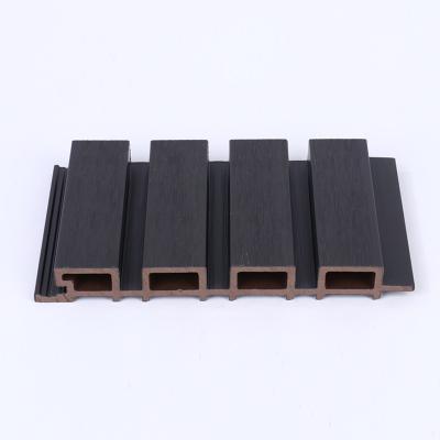 China Modern Factory Direct Wood Grain Panels Wall Exterior Wpc Wall Cladding for sale