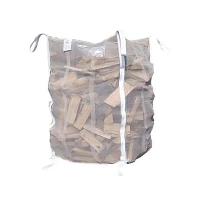 China Top Open Breathable 500-1000kg Jumbo Bags With Mesh Cloth Used For Packing Firewood zu verkaufen