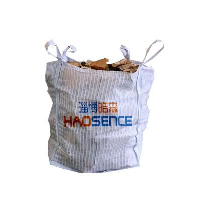 China Ventiliated Fabric 4 Sides Firewood Jumbo Bags For Packing 1000 KG zu verkaufen