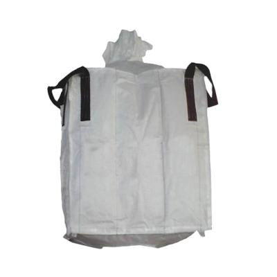 China Top Fill Skirt Baffle Bulk Bags PP Virgin Big Bulk Bag 1000 KG With Duffle en venta