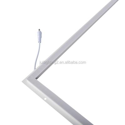 China IP20 600*600 40W 100LM/W Office Square LED Panel Dimmable Smart Slim Sight LED Panel Light Welding Linear LED Ceiling Panel for sale