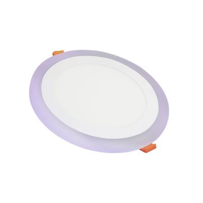 China Industrial Panels Recessed 9W 12W 18W 24W 36W Dimmable Color Changing Round Led Panel Light for sale