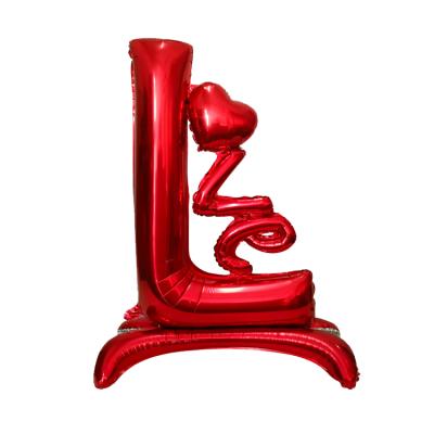 China Toy Golobs 2022 creative love balloon gift 40 inch giant red love balloon heart position united love balloon for sale