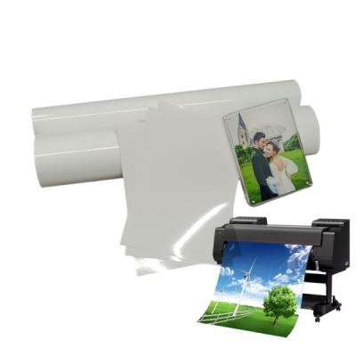 China RC Glanzfotopapier Rollen Pigmentdruck Inkjet Fotopapier Rollen zu verkaufen