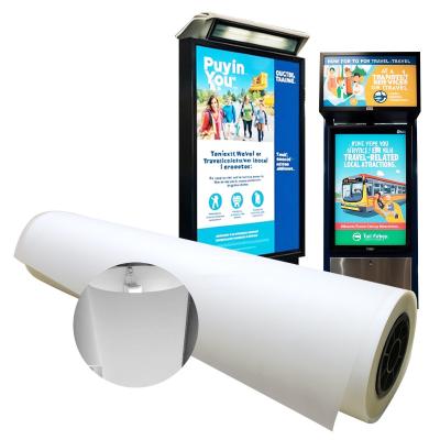 China Waterproof Front Print Backlit Film 210 Microns PET Film For Advertisement Poster for sale