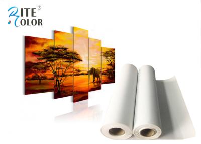 Chine Médias dissolvants blancs superbes d'Eco, toile mate de coton d'impression de 380gsm Digital pour Roland à vendre