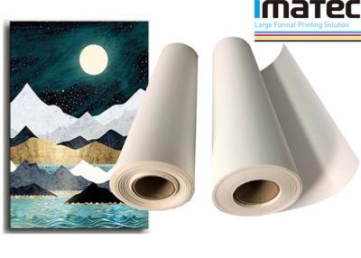 China Matte Stretched Inkjet Poly Cotton-Bestand het Broodjeswater van Canvasdrukken Te koop